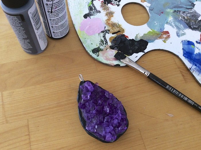 Project: Faux Amethyst Pendant 17